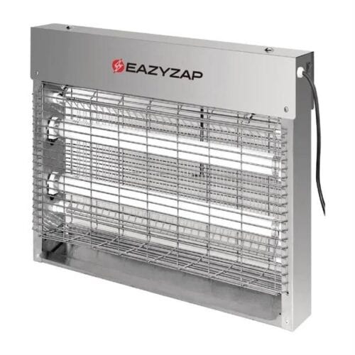Eazyzap Bug Zapper Brushed S/S w/ 2x 4W Bulb 8W, 10Amp
