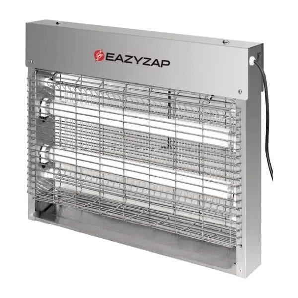 Eazyzap Bug Zapper Brushed S/S w/ 2x 4W Bulb 8W, 10Amp