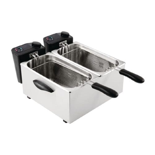 Caterlite Double Fryer 2x3500ml 2x2kw - Light Duty