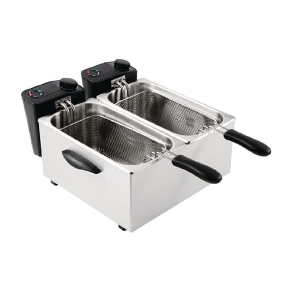 Caterlite Double Fryer 2x3500ml 2x2kw - Light Duty