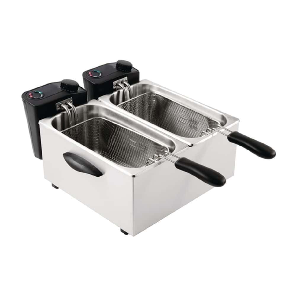 Caterlite Double Fryer 2x3500ml 2x2kw - Light Duty