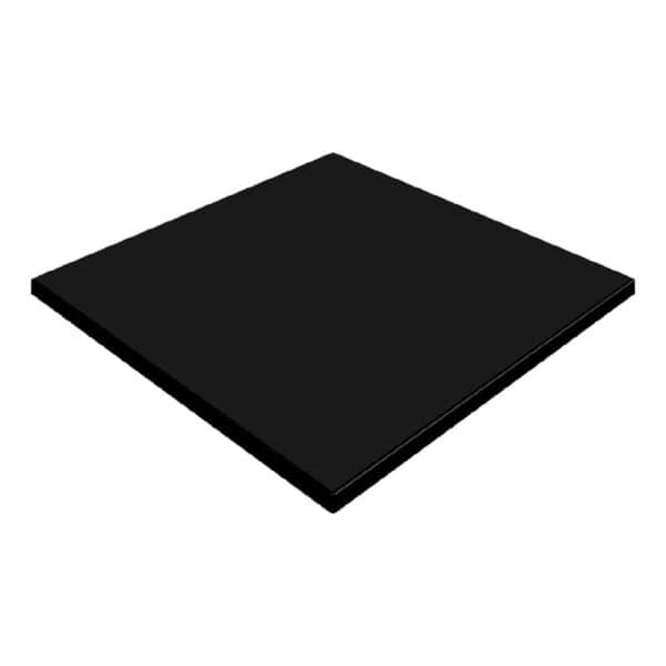 Werzalit Table Top Square 600mm Duratop- Black