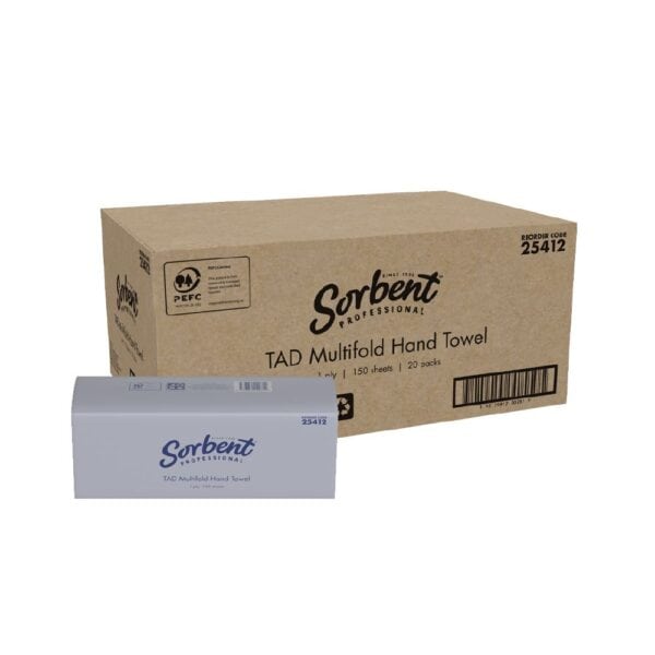 SOL25412 Hand Towel 1 Ply 150 Sheets TAD Multifold