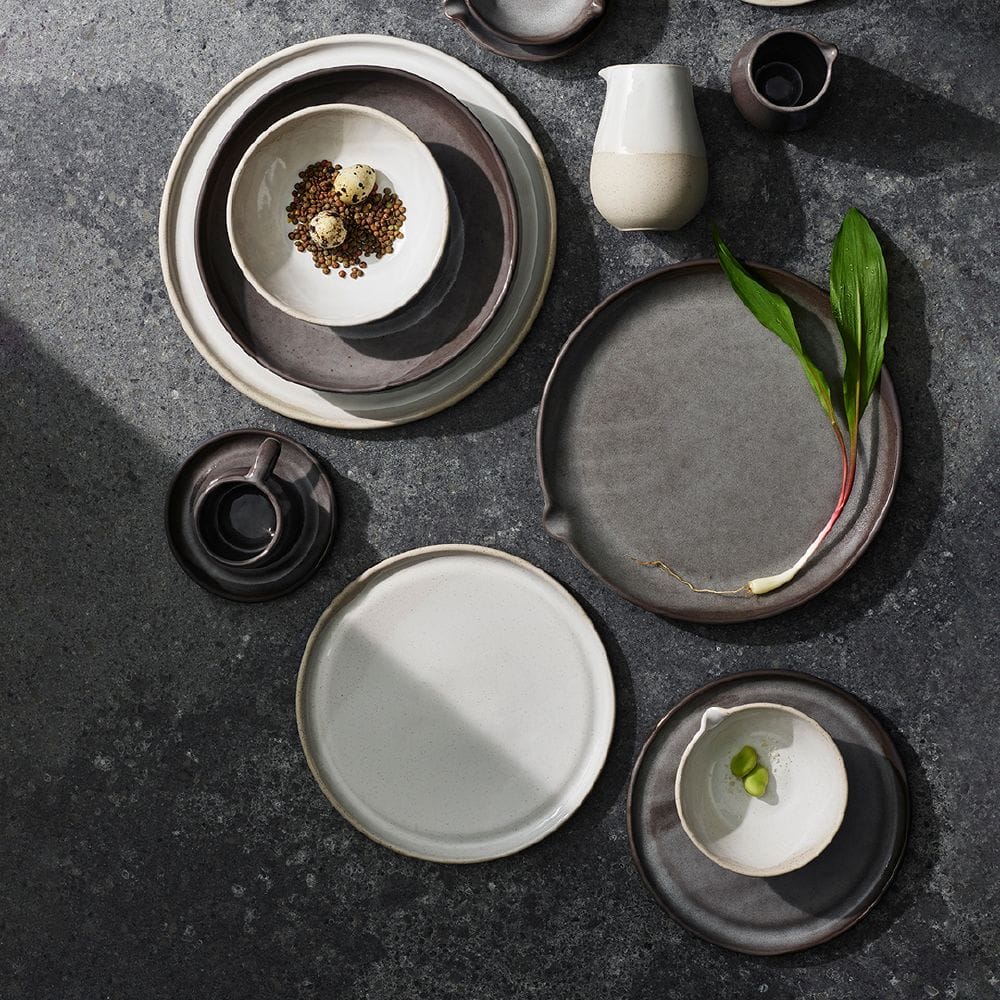 Gembrook Round Flat Coupe Plate 165mm Pottr - White