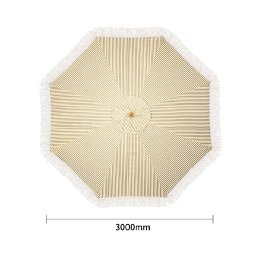 Sicily Round Design Striped Umbrella 2500mm Bolero