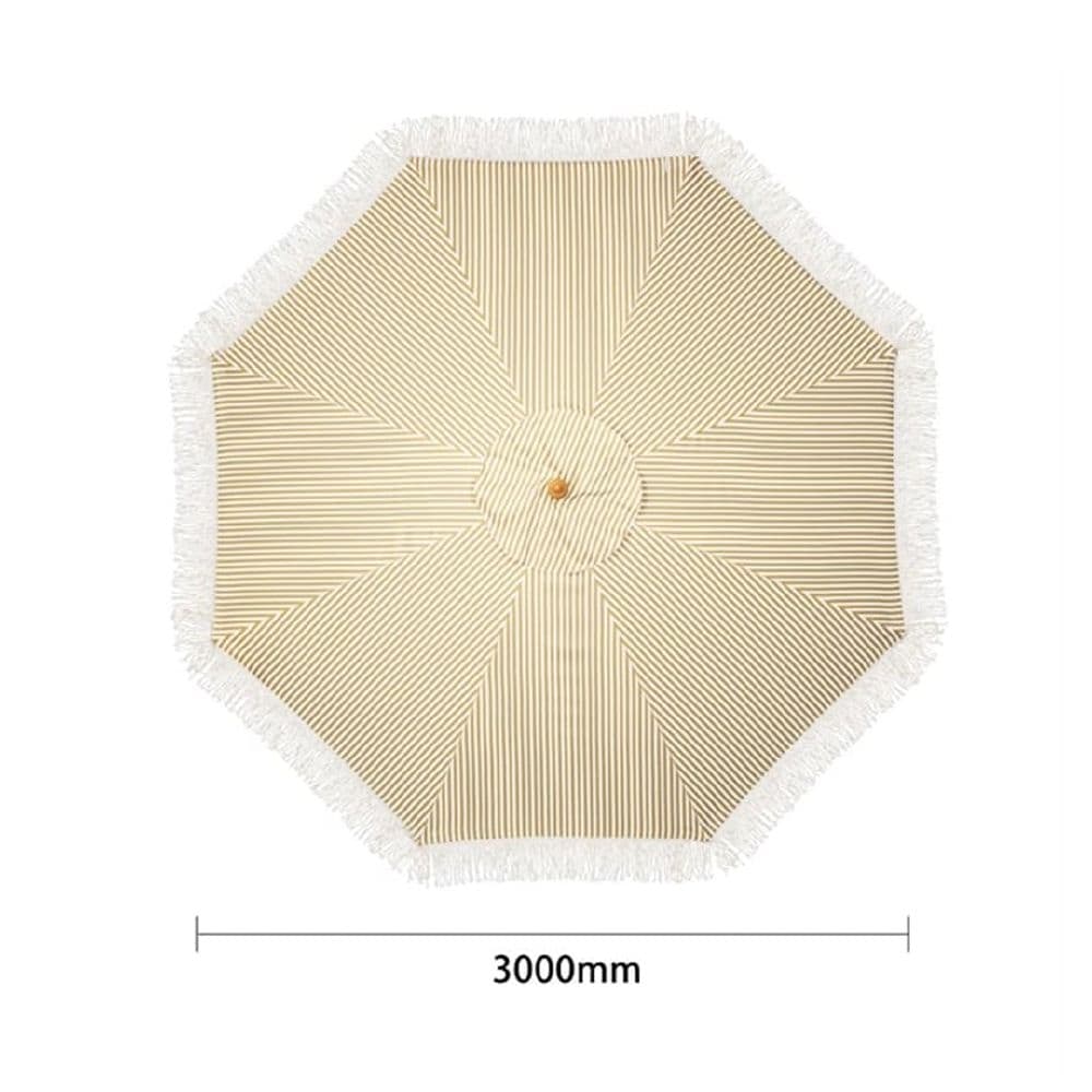 Sicily Round Design Striped Umbrella 2500mm Bolero