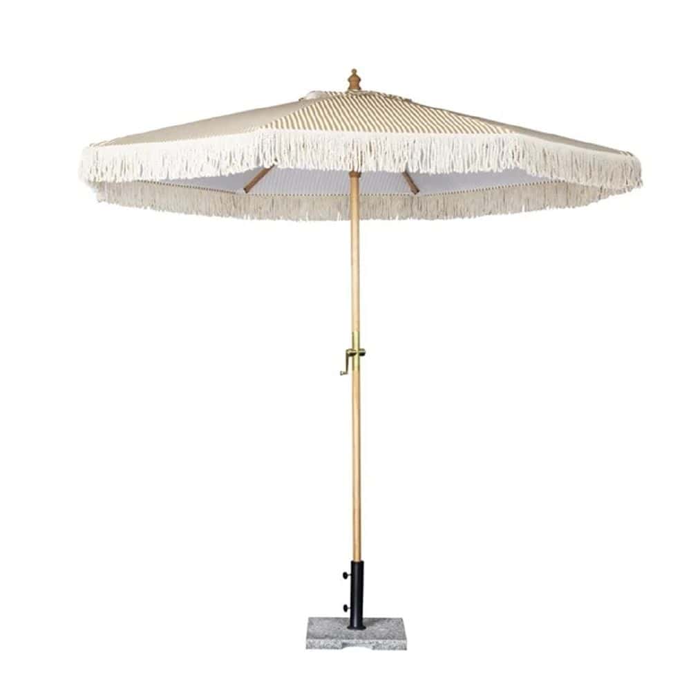 Sicily Round Design Striped Umbrella 2500mm Bolero