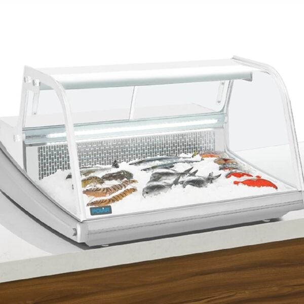 Polar Counter Top Serve Over Fish Display Unit 915mm 220V - White