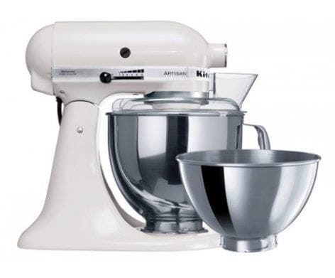 Kitchenaid Mixer KSM160 White 2 Bowls S/S