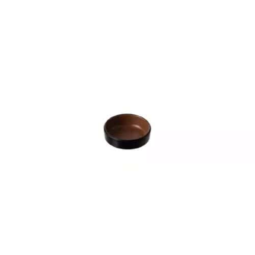 Melamine Stackable Sauce Dish 76mm Brown/Black