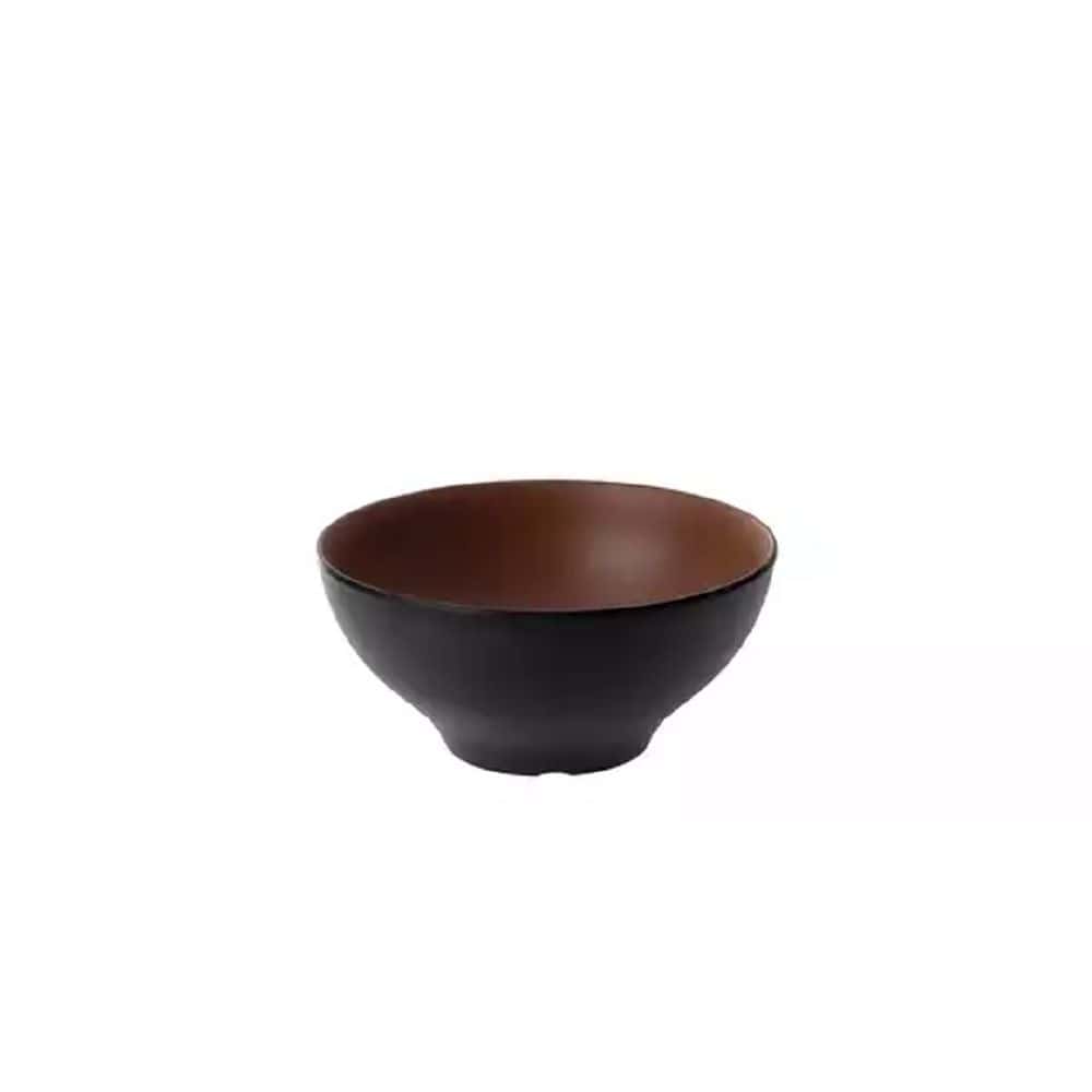 Melamine Noodle Bowl 1600ml Brown/Black