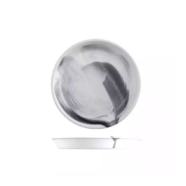 TI9205017B Finn Round Plate Tapered 170mm Pottr - Black Smoke