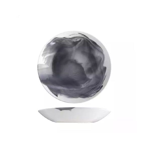 Aspen Round Bowl Coupe 240mm 850ml Pottr - Black Smoke