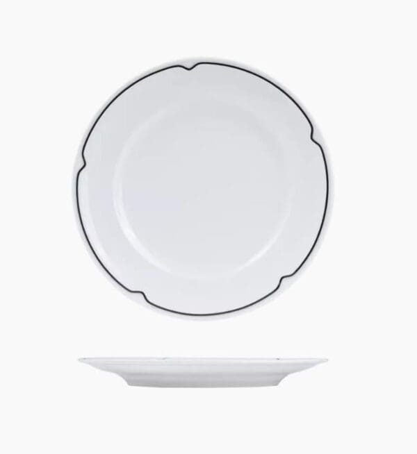TIRCFP24BK Round Plate 240mm w/ Wide Rim Charlotte
