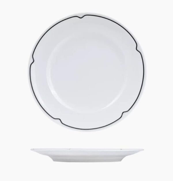 TIRCFP27BK Round Plate 270mm w/ Wide Rim Charlotte