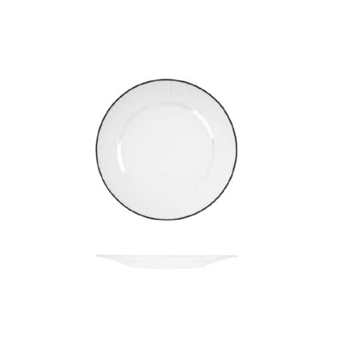 Round Plate 240mm w/ Wide Rim Harriette