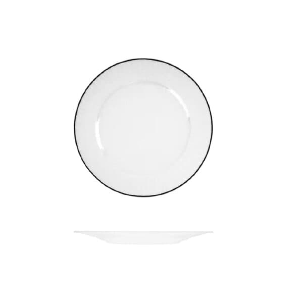 TIRHRP27BK Round Plate 270mm w/ Wide Rim Harriette