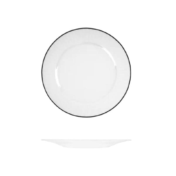 TIRHRP29BK Round Plate 290mm w/ Wide Rim Harriette