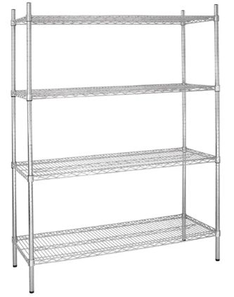 Shelves 4 Tier 1853x1220x460mm Vogue