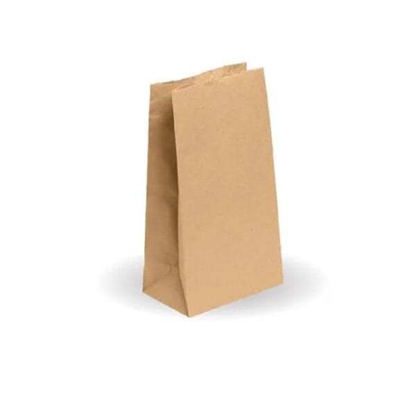 BIOPAKBAGSOS6B Paper Bag No.6 150x90x270mm Kraft Self-Opening Sack (SOS)