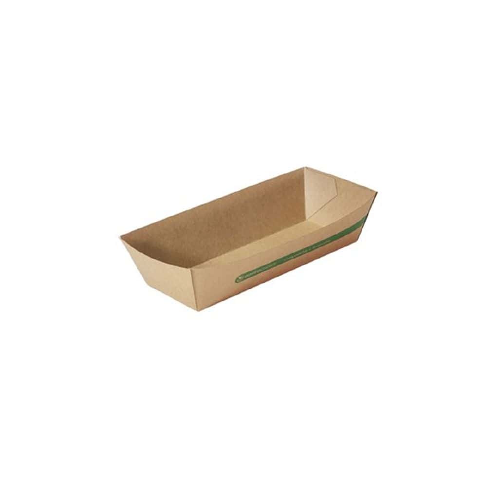 Hot Dog Box 220x100x48mm Envirochoice - Brown Kraft