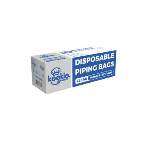 Disposable Piping Bag 460mm Kookie - Clear (100 Pack)