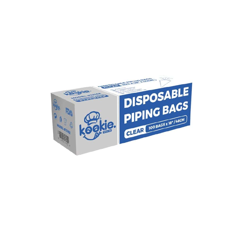 Disposable Piping Bag 460mm Kookie - Clear (100 Pack)