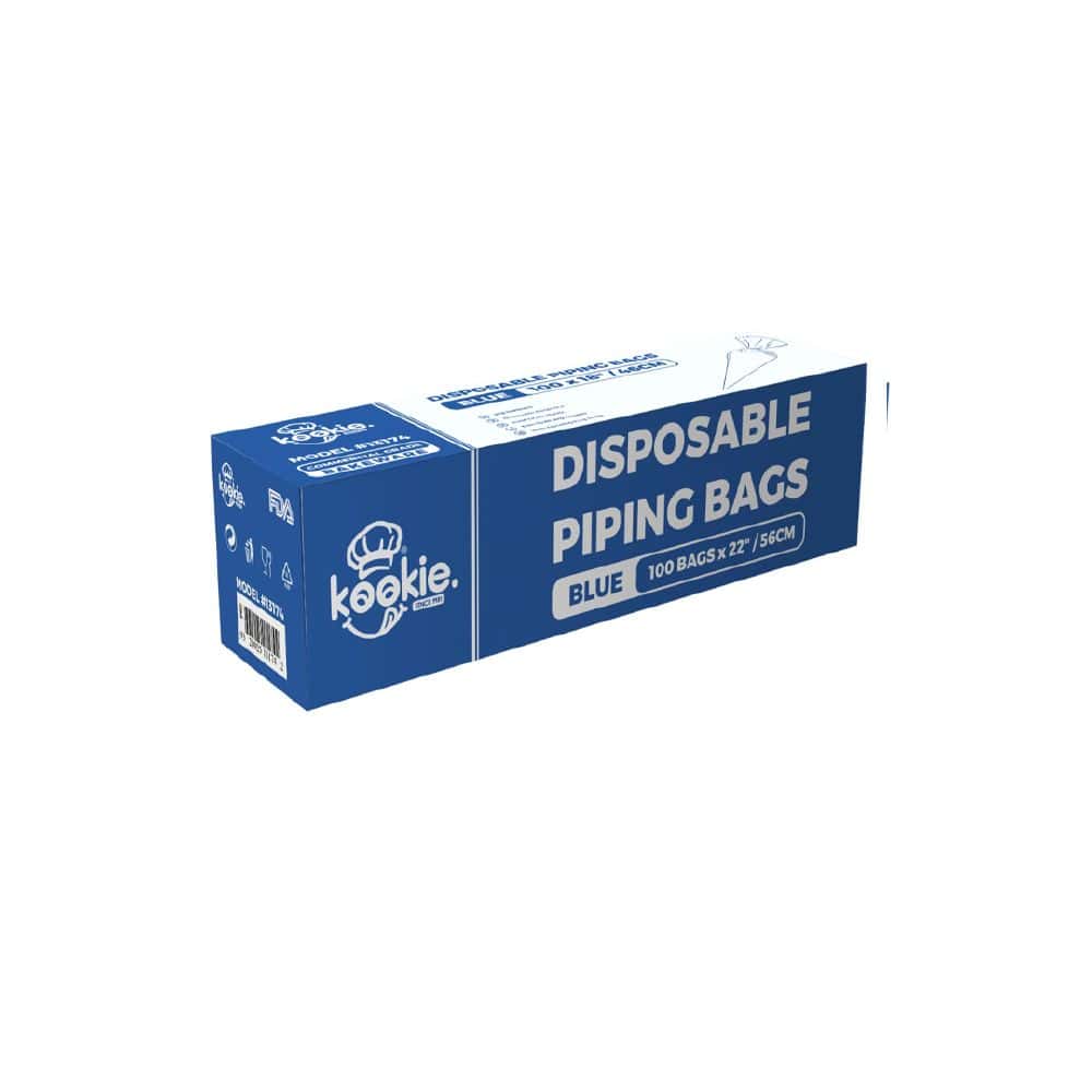 Disposable Piping Bag 460mm Kookie - Blue (100 Pack)