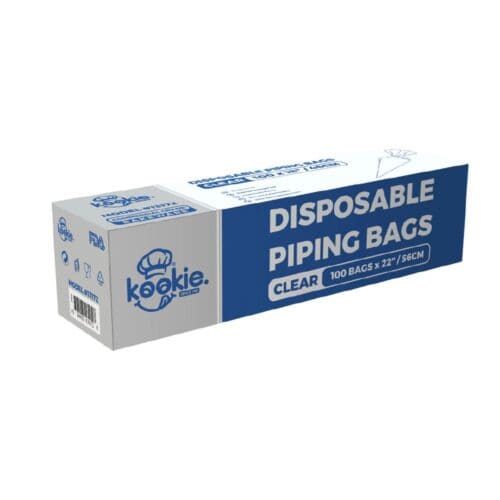 Disposable Piping Bag 560mm Kookie - Clear (100 Pack)
