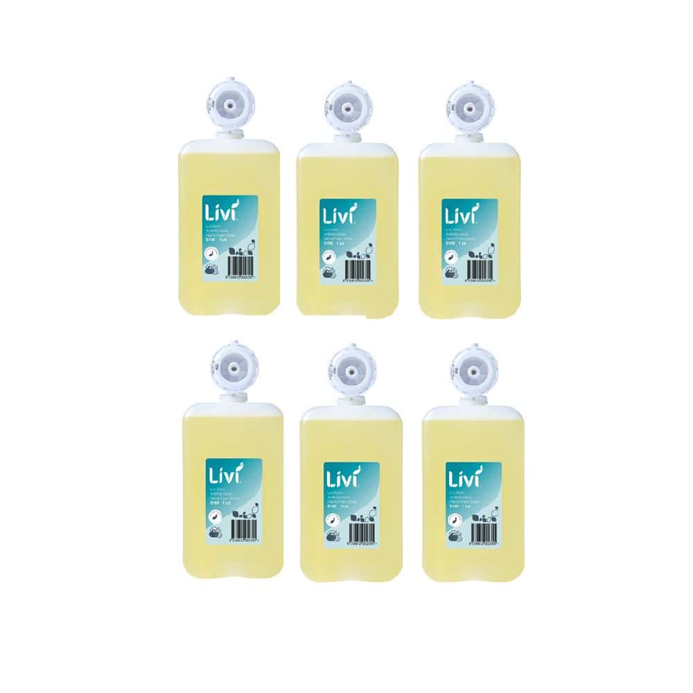Livi Active Antimicrobial Foam Hand Soap Pods 1Ltr