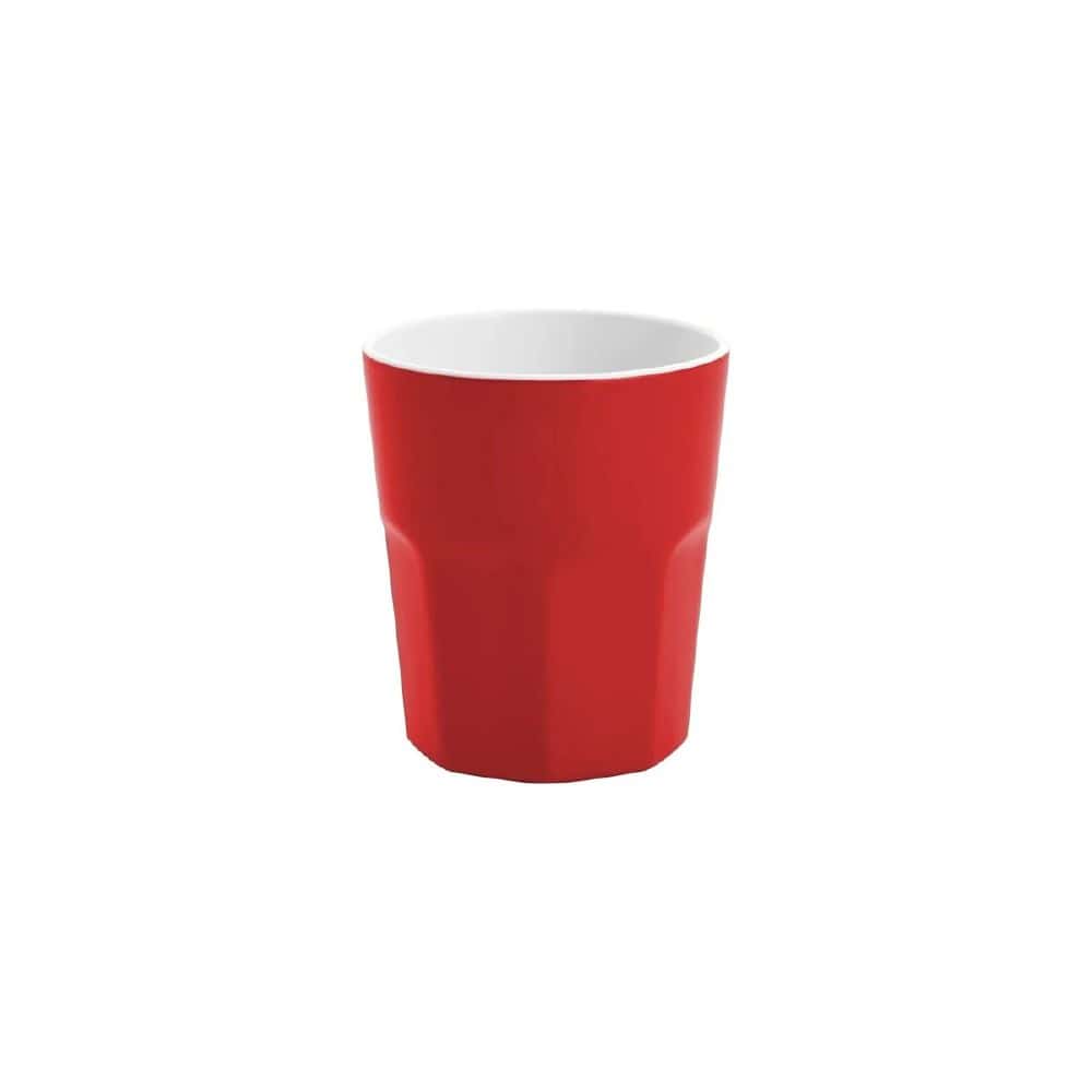 Melamine Tumbler 410ml Gelato Red/White