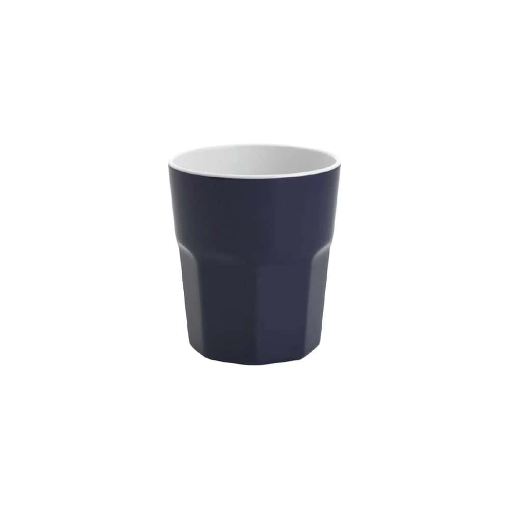 Melamine Tumbler 410ml Gelato Navy Blue/White