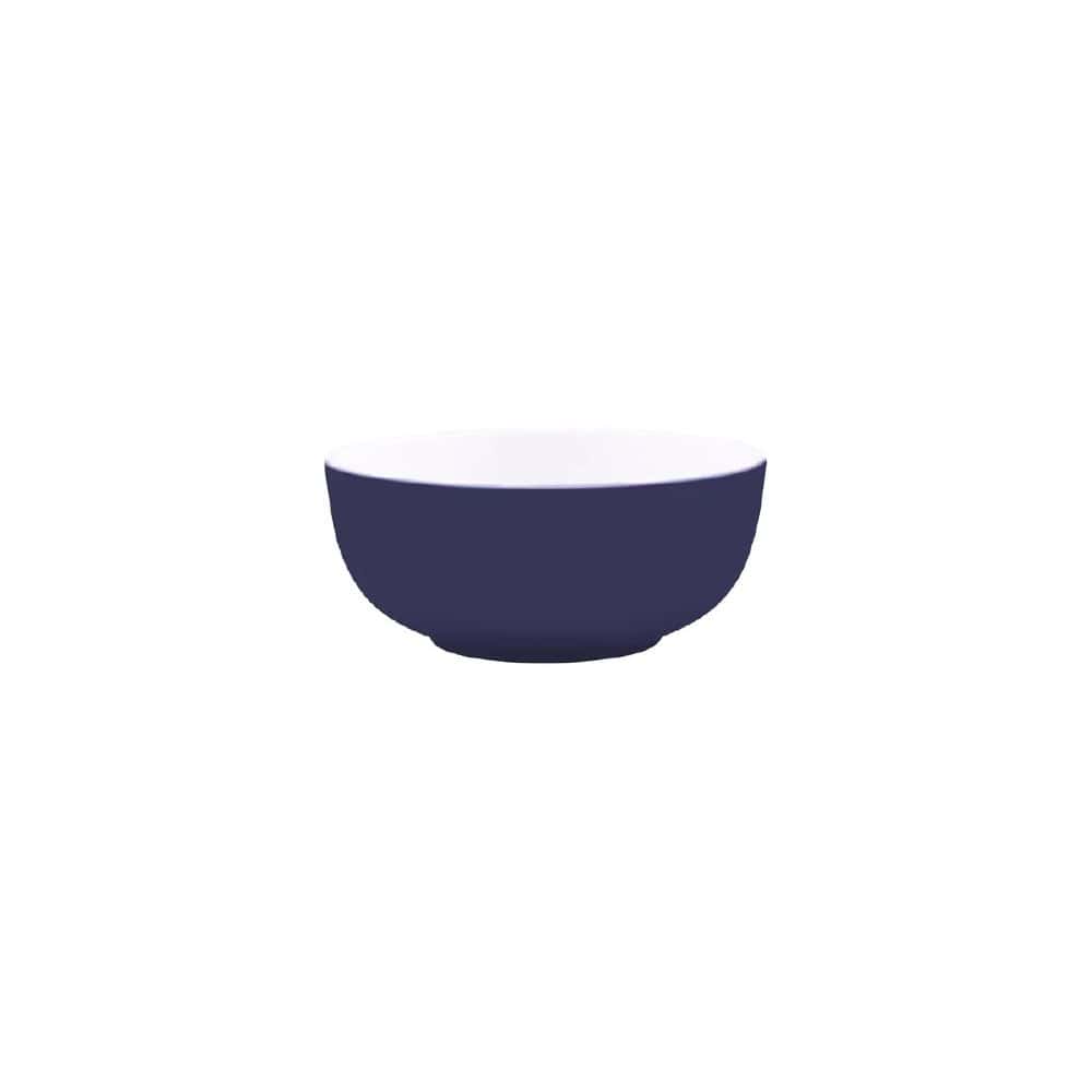 Melamine Round Bowl 820ml Gelato Navy Blue/White