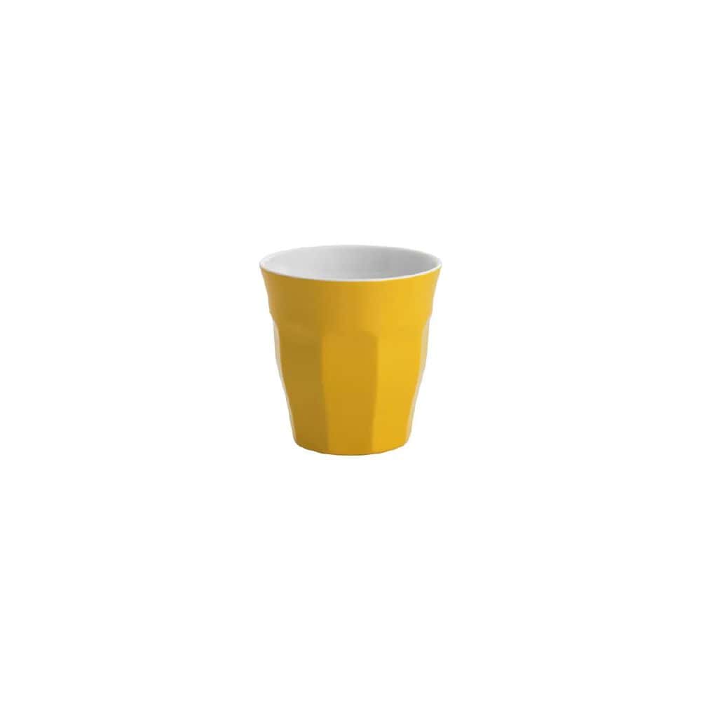 Melamine Tumbler 200ml Gelato Yellow/White