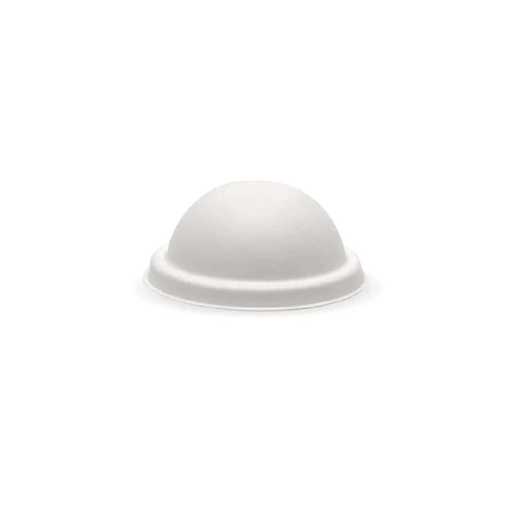 Dome Lid Suits 240ml (8oz) Takeaway Ice Cream Cup BioBoard White Plant Fibre
