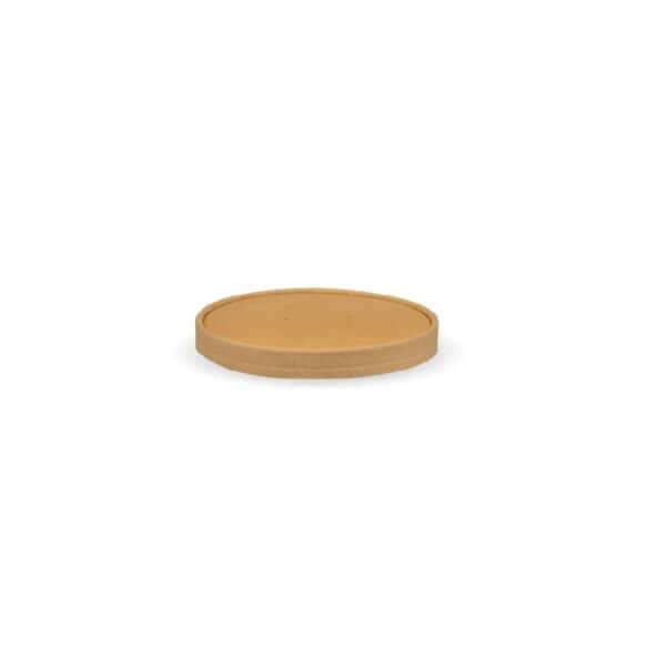 BIOBBBLL148PAPER Lid Suits 500ml-1000ml BioBoard Takeaway Bowl - Kraft
