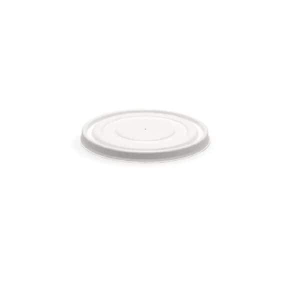 BIOBBBLL148PULPW Lid Suits 500ml & 1000ml Takeaway Bowl BioCane White Plant Fibre