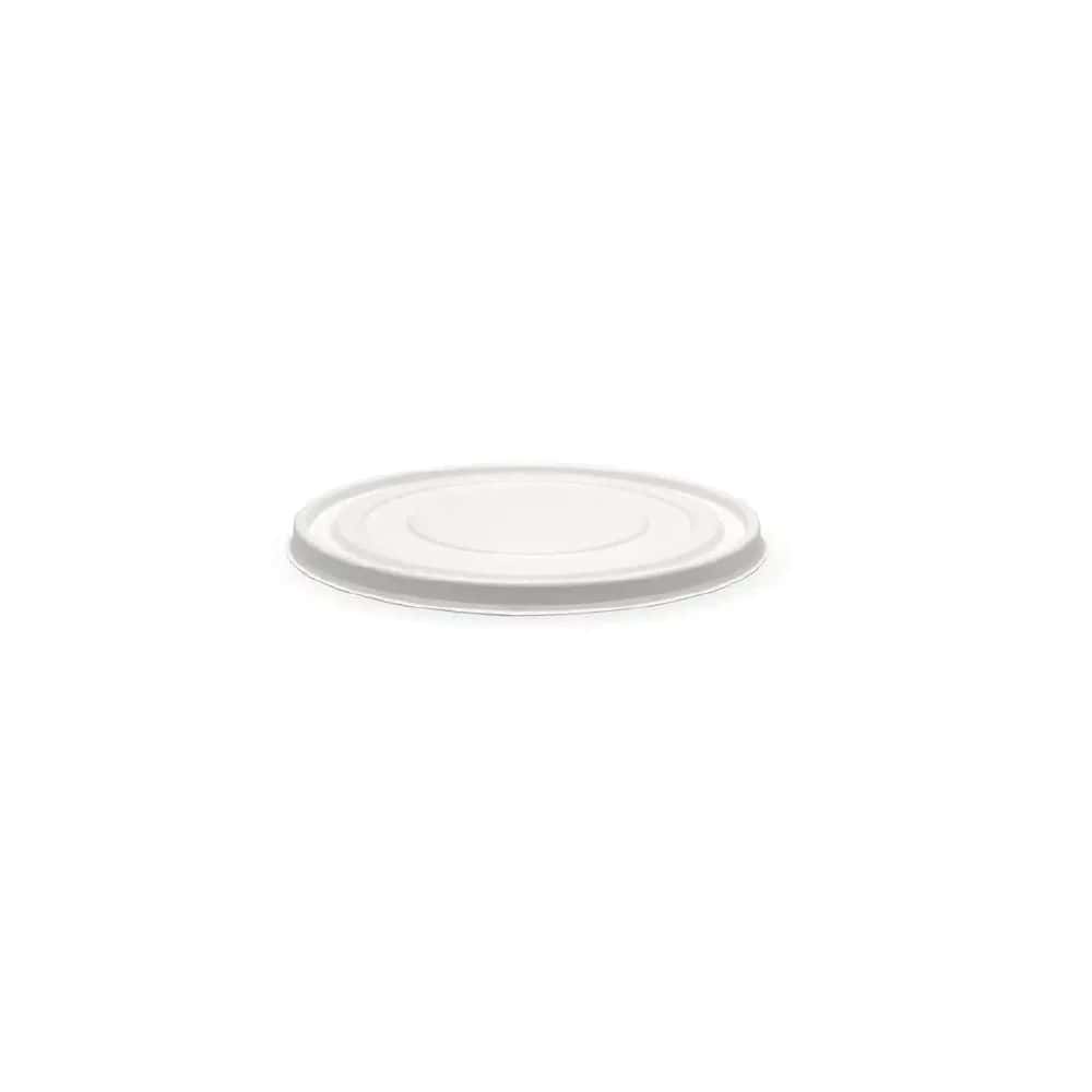 Lid Suits 1300ml Takeaway Bowl Extra Large BioCane White Plant Fibre