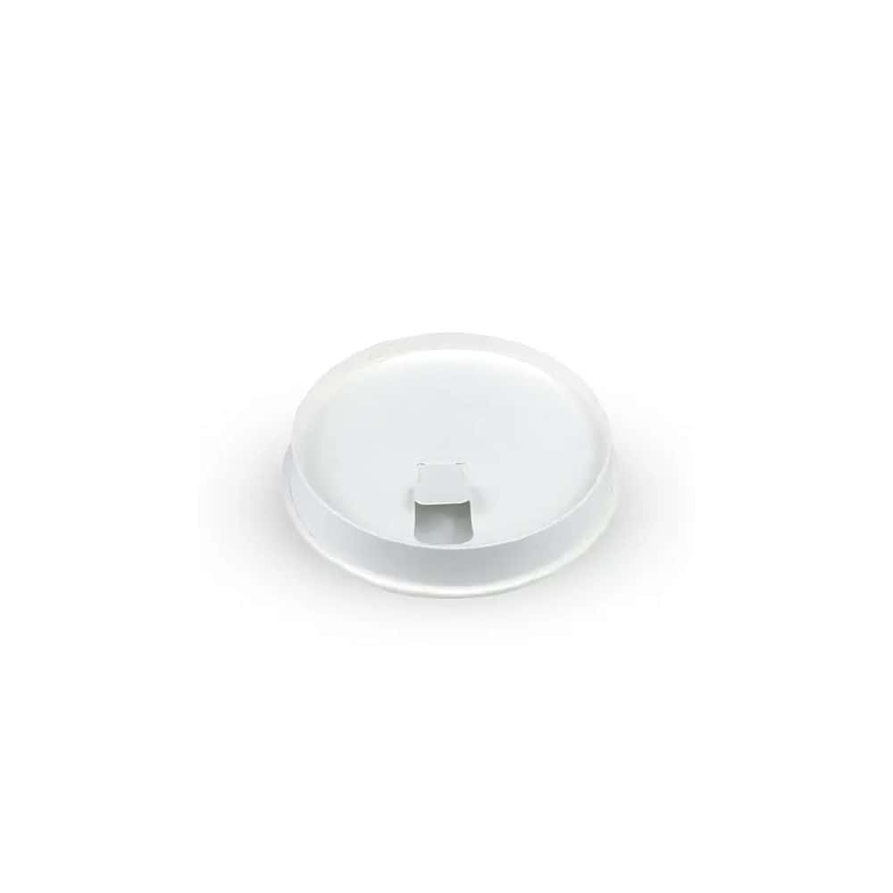 Flat Sipper Lid Suits (80mm) Takeaway Coffee Cup BioCup White