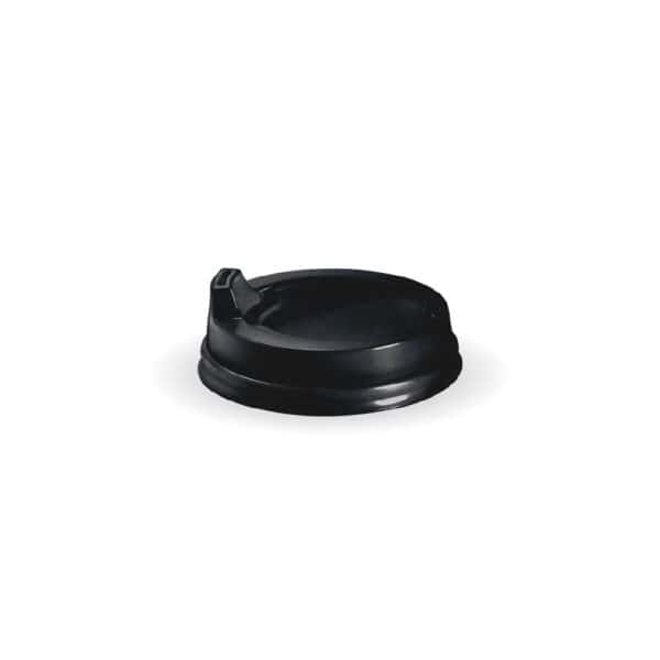 BIOBCL8BSIPPER Sipper Lid Suits (80mm) Takeaway Coffee Cup BioCup Black