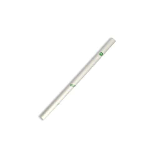 Straw Jumbo 197mm (10mm) 3 Ply BioStraw White