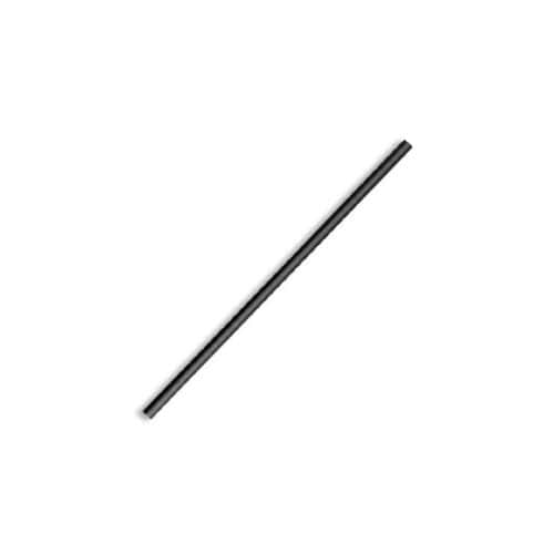 Straw Regular 197mm (6mm) 3 Ply BioStraw Black