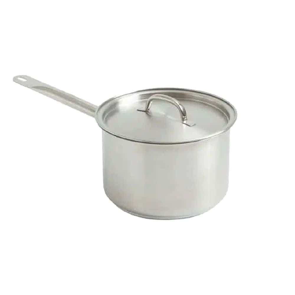 Saucepan w/ Lid 2.0Ltr 160mm x 95mm Heavy Duty S/S Deluxe