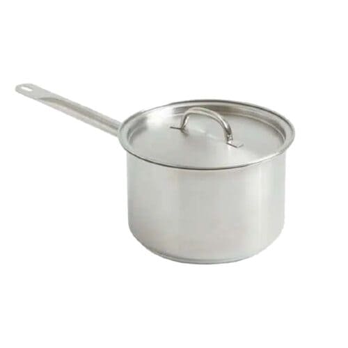 Saucepan w/ Lid 2.5Ltr 180mm x 100mm Heavy Duty S/S Deluxe