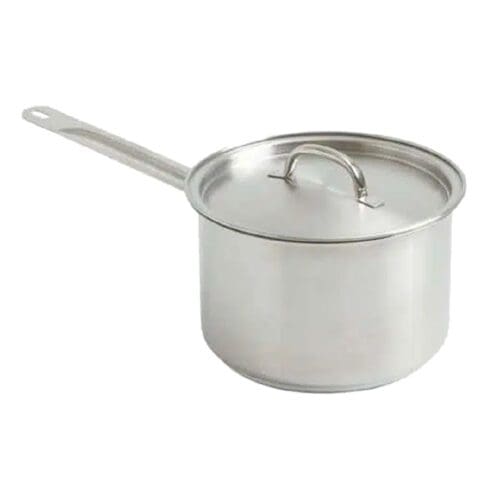 Saucepan w/ Lid 5.0Ltr 240mm x 110mm Heavy Duty S/S Deluxe
